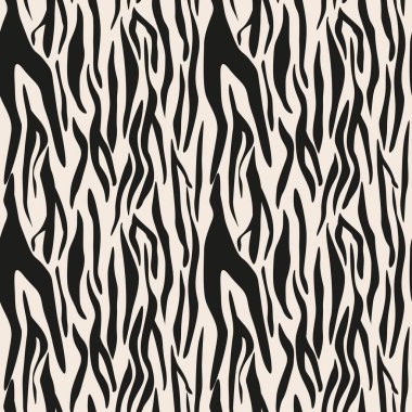 Vektör zebra seamless modeli. Siyah ve beyaz güzel doku. Mükemmel kağıt, yatak çarşafları, tekstil, kumaş, kapak, duvar kağıdı, moda sarma için giyim, çanta yazdırır çocuklar.