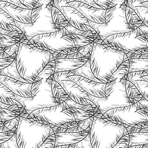 Sorunsuz arka plan deseni soyut tüyleri ile. Vektör illuctration.
