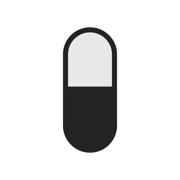 Comprimido Tablet Ícone Vetor Drogas Logotipo Sólido Ilustração Pictograma Isolado — Vetor de Stock