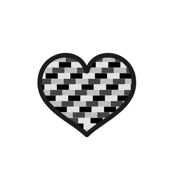 Chess Hjärtikonen Enkel Illustration Schack Hjärtikonen Vektor För Webbdesign Isolerad — Stock vektor