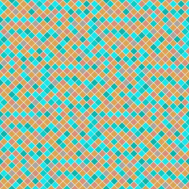 Desen mozaik doku döşer. Turkuaz ve renkli soyut piksel arka plan eps10