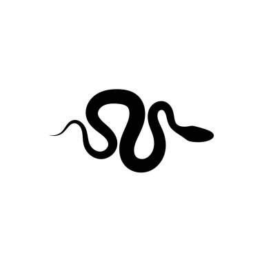 Hayvan uygulamalar ve Web siteleri eps 10 sürüngen yılan ya da yılan düz vektör simgesi