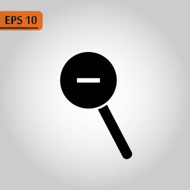 Büyüteç simgesi. Arama simgesi, işareti. Beyaz arka plan üzerinde vektör çizim. -Vektör çizim