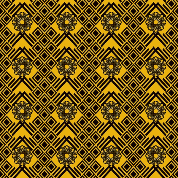 Navajo Tribal Vector Naadloze Patroon Azteekse Fancy Abstracte Geometrische Art — Stockvector