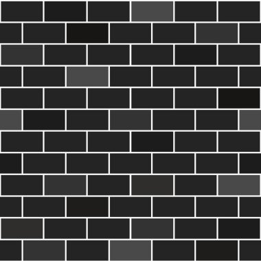 Siyah tuğla duvar. Dekoratif blok duvar kağıdı, iç arka plan