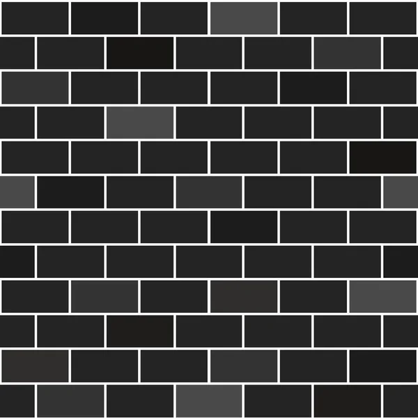 Mur de briques noires. blocs décoratifs papier peint, fond intérieur — Image vectorielle