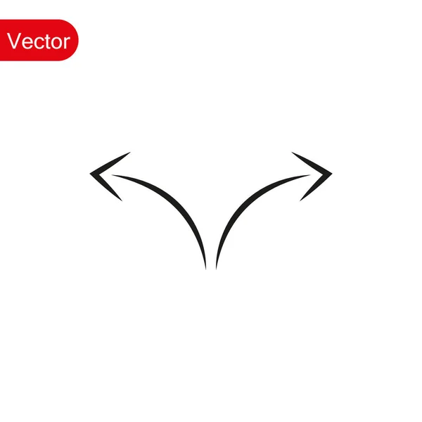 Šipky Ikona Bílé Pozadí Symbol Šipky Pro Design Webových Stránek — Stockový vektor