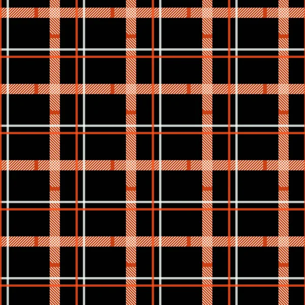 Traditional Tartan Seamless Scottish Plaid Checkered Vector Pattern Retro Textile — Stock Vector