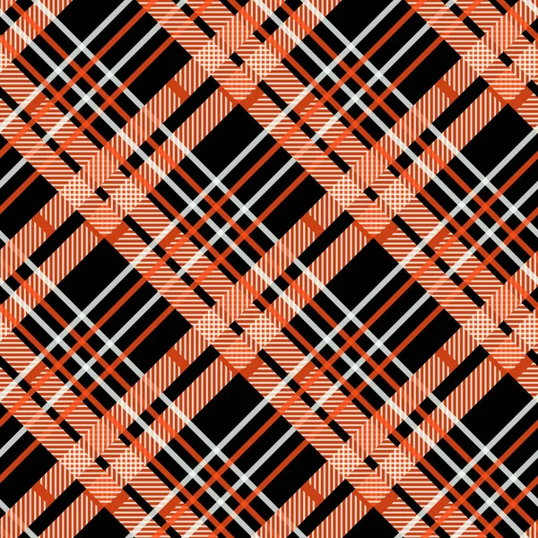 Sorunsuz tartan ekose deseni. Geleneksel kareli kumaş doku paletindeki renk turuncu, sarı, kırmızı ve siyah. eps10