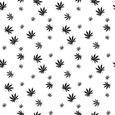 Marihuana yaprağı deseni. Marihuana yaprağı vektör desen web için basit örnek
