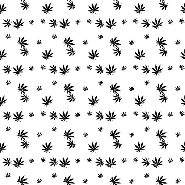 Marijuana leaf pattern. Simple illustration of marijuana leaf vector pattern for web — Stock Vector