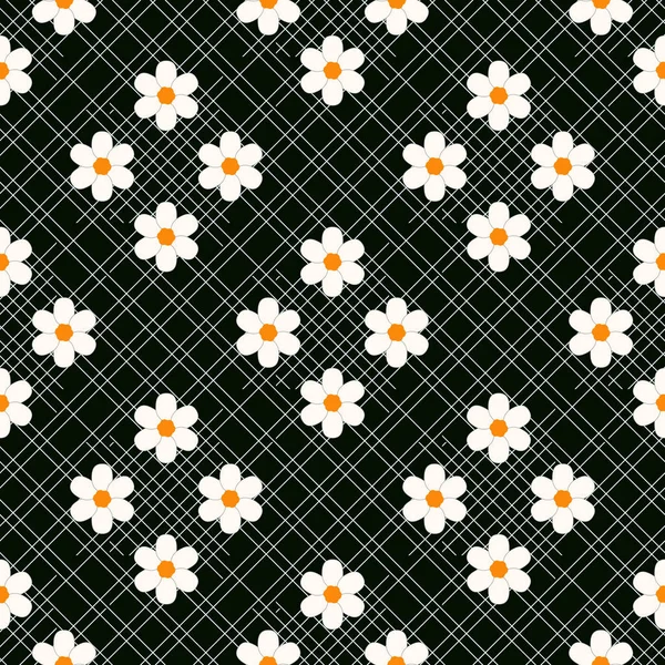 Mooie ditsy floral naadloze achtergrond. Naadloze vector textuur. voor de mode prints eps 10 — Stockvector