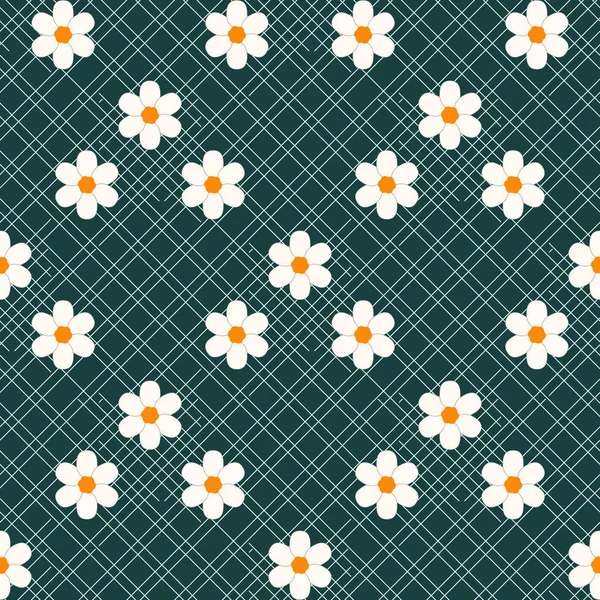 Hermoso fondo sin costuras floral ditsy. Textura vectorial sin fisuras. para impresiones de moda eps 10 — Archivo Imágenes Vectoriales