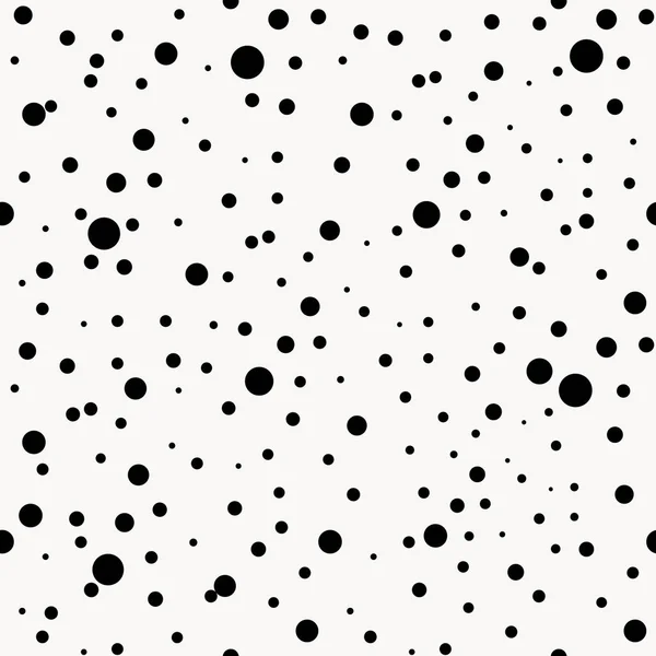 Pois monochrome motif sans couture. Fond pointillé - Spots Illustration vectorielle eps10 — Image vectorielle