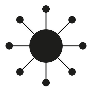 Molekül vektör simgesi. para simgesi nin daire. Mobil konsept ve web uygulamaları için bankacılık simgesi unsuru.