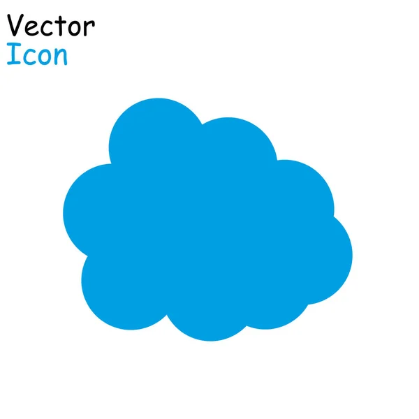 Ícone de nuvem vetorial. nuvem para web site, cartaz, cartaz e papel de parede. Conceito moderno criativo . — Vetor de Stock