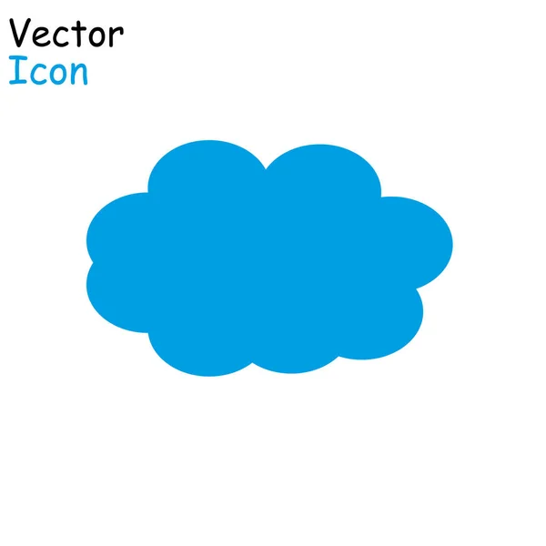 Ícone de nuvem vetorial. nuvem para web site, cartaz, cartaz e papel de parede. Conceito moderno criativo . — Vetor de Stock