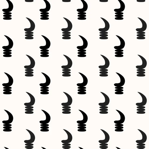 Jednolity wzór afrykański Adinkra - czarno-biały cyfrowy sztuki rytualne symbole i ekran drukowania Narodów i plemion Akans z Ghany i Cote Divoire. eps10 — Wektor stockowy