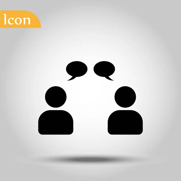 Parlando di persone, l'icona della chat stock vector illustration eps10 — Vettoriale Stock