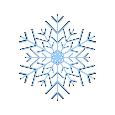 kar, kar tanesi, arka planda izole kış simgesi. vektör çizimleri