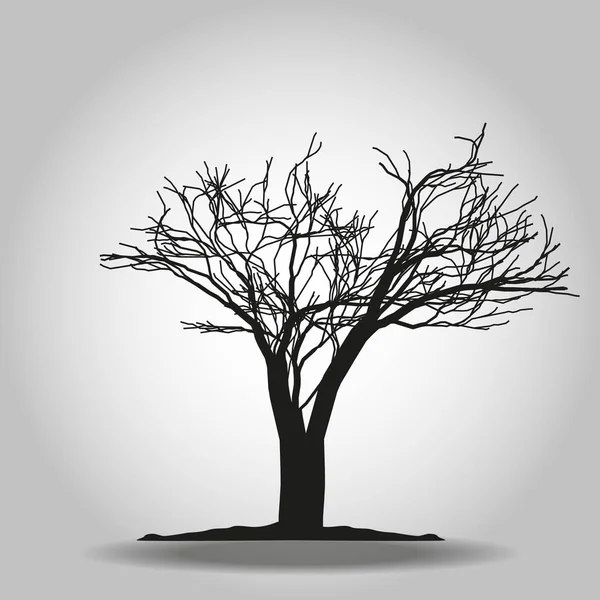 Baumsymbol. Waldsymbol. flaches Webschild auf weißem Hintergrund. Vektor Folge 10 — Stockvektor