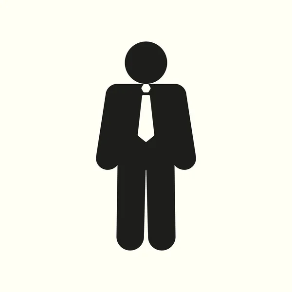 Hombre de negocios icono web negro. ilustración vectorial eps 10 — Archivo Imágenes Vectoriales