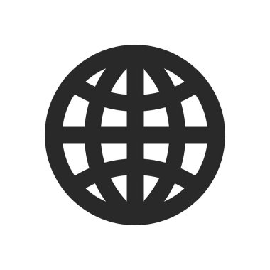 küre simgesi, toprak simgesi. Vektör ilustration eps