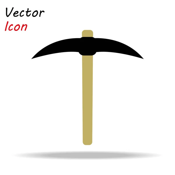Das Pick-Symbol. Spitzhacke-Symbol. Flat Vector Illustration Folge 10 — Stockvektor