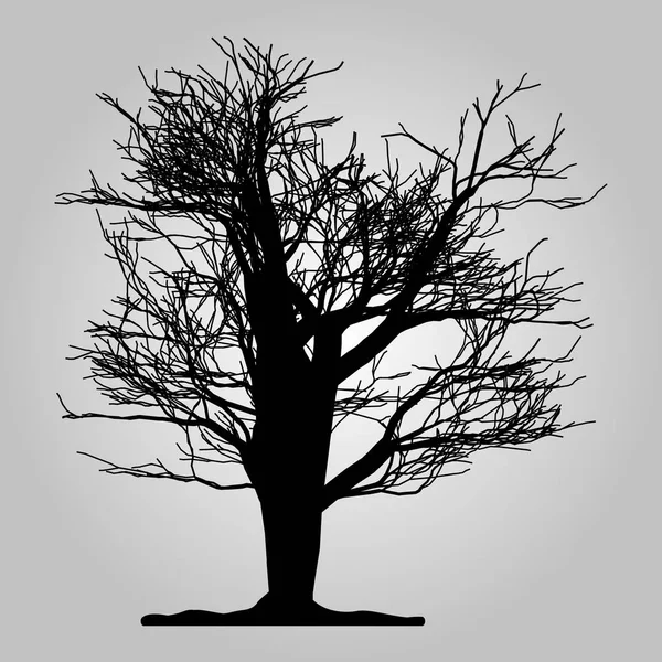 Icône arbre. Symbole forestier. Panneau plat sur fond gris. Vecteur eps 10 — Image vectorielle