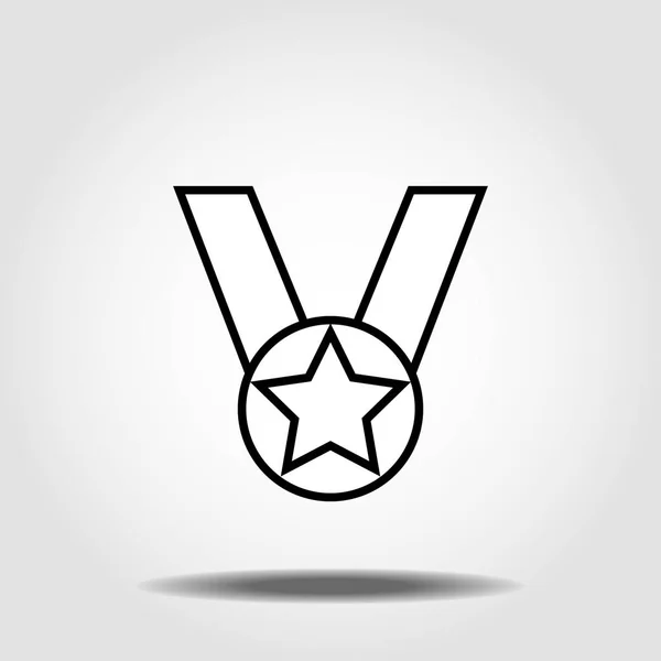 Icono de premio ilustración símbolo de signo vectorial aislado — Vector de stock