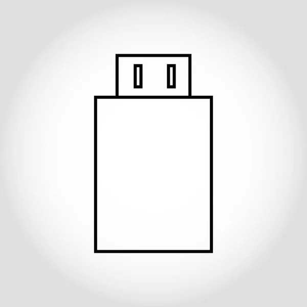 USB-pictogram vector. Flash Drive icoon symbool geïsoleerd op witte achtergrond. EPS 10 — Stockvector