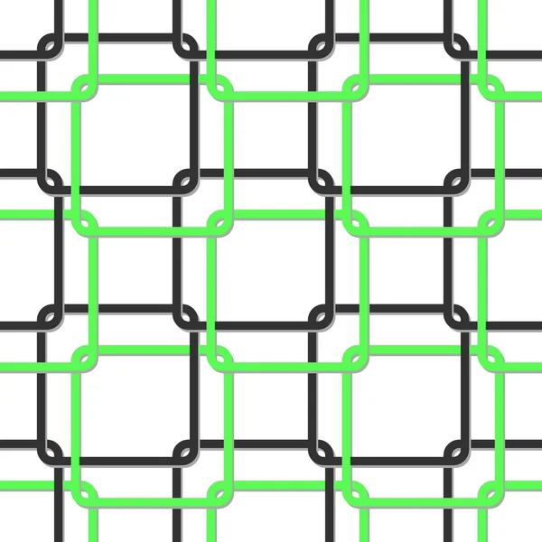 Retângulos e linhas sem costura padrão verde, preto, cinza eps10 —  Vetores de Stock