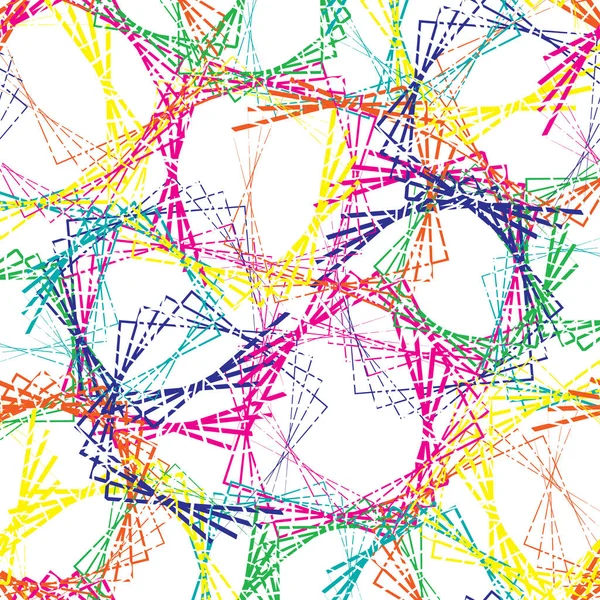 Nahtlose abstrakte ethnische Muster. geometrischer Hintergrund mit Streifen, Quadraten, Eps10 — Stockvektor