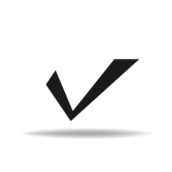 Controlla Mark Isolated Icon. Icona del pulsante Lista di controllo. Segno di spunta, icona vettoriale. Checkmark Icon Vector. Checklist check mark vector EPS 10 — Vettoriale Stock