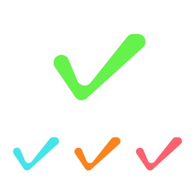 İzole edilmiş simgeyi kontrol et. Kontrol listesi simgesi. İşaretle, tik vektör simgesi. Simge Vektörünü İşaretle. Kontrol listesi işaretleme vektörü EPS 10