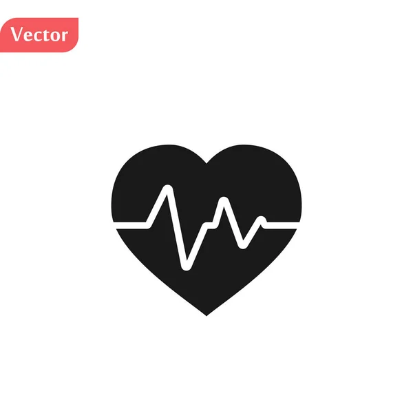 Icono de electrocardiograma negro. Ilustración del elemento logo. diseño del electrocardiograma. colección de colores. concepto de electrocardiograma. Puede ser utilizado en la web y el móvil eps10 — Vector de stock