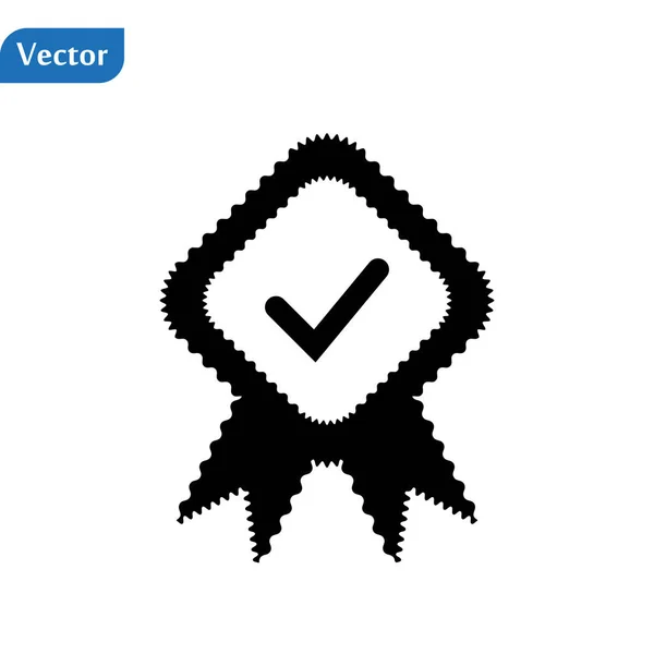 Fekete minőségű négyzet lekerekített, fehér alapon. illusztráció eps10 — Stock Vector