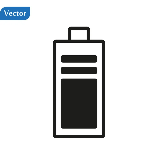 Icône de batterie Illustration vectorielle sur le fond blanc . — Image vectorielle