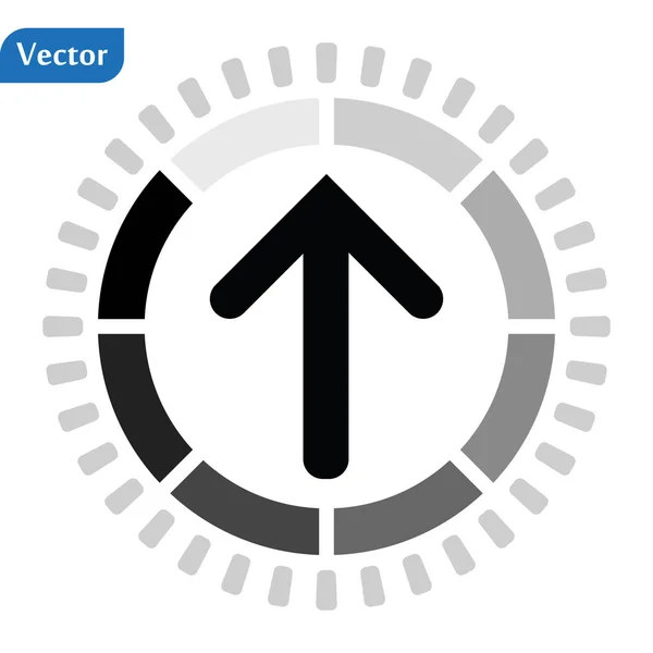 Loading Arrow Icône dans un style plat à la mode isolé sur fond blanc. Symbole de flèche pour la conception de votre site Web, logo, application, interface utilisateur. Illustration vectorielle, EPS10 — Image vectorielle