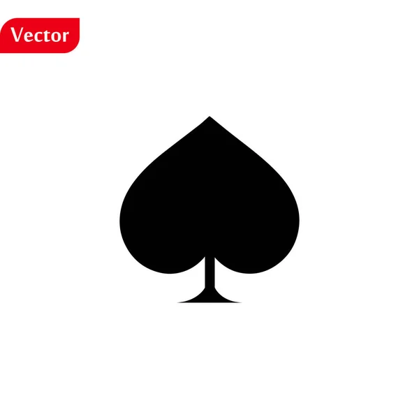 Icono de picas ilustración símbolo de signo vectorial aislado — Vector de stock
