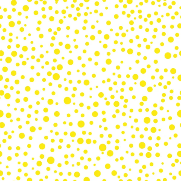 Amarelo Polka Dot padrão sem costura. Contexto vetorial. eps10 —  Vetores de Stock