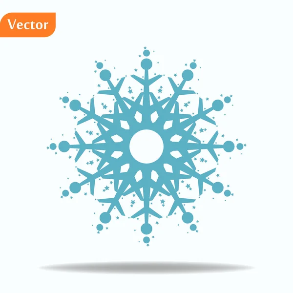 Copos de nieve Doodled, originales dibujados a mano — Vector de stock