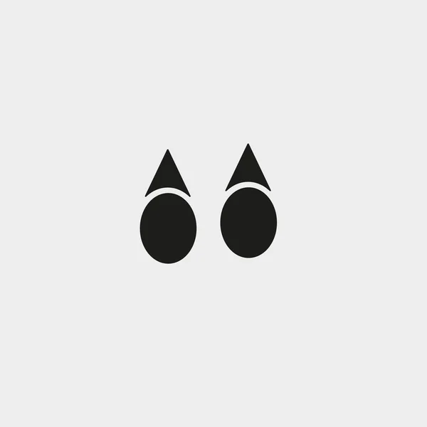 Ögonikon. vektor två ögon ikon på vit bakgrund — Stock vektor