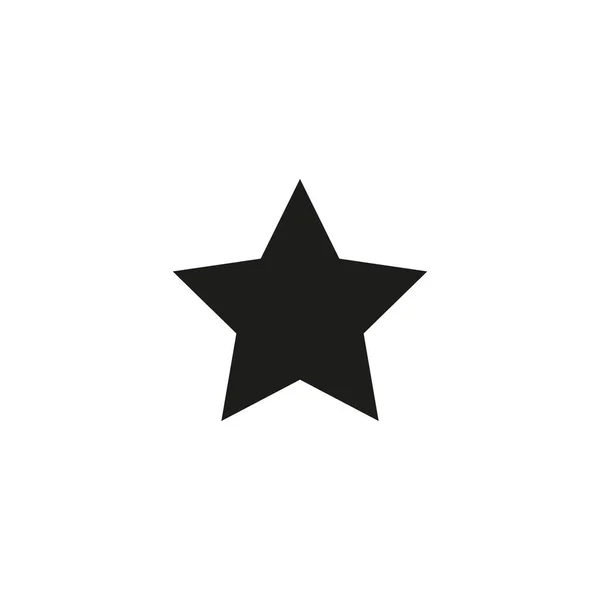 Vector de iconos estrella. Símbolo plano simple. Ilustración perfecta del pictograma negro sobre fondo blanco. — Vector de stock