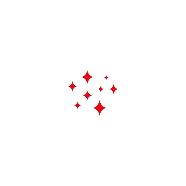 Icono de brillo, icono de estrella limpia símbolo de destellos centelleantes Sparkle diseño simple Signo de estrellas aislado sobre fondo blanco — Vector de stock