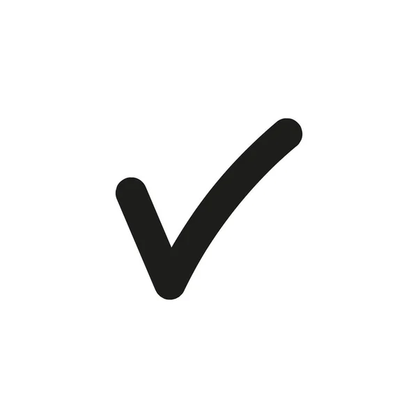 Verifica o Icon Vector. ilustração perfeita pictograma preto no fundo branco. — Vetor de Stock