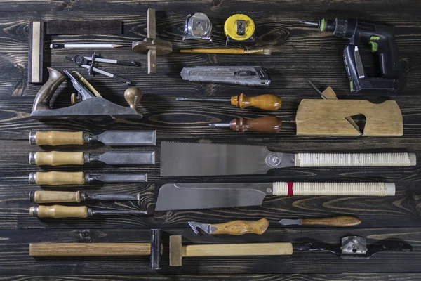 International worker's labour day. carpentry tool. copy space — Stock Photo, Image