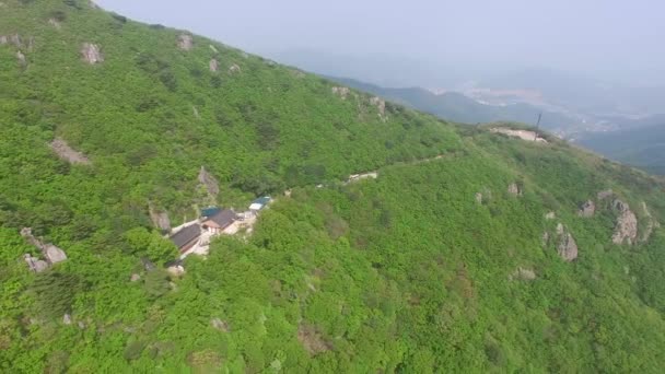 Wonhyoam Tempel Cheonseong Mountain Yangsan Zuid Korea Azië Wonhyoam Tempel — Stockvideo
