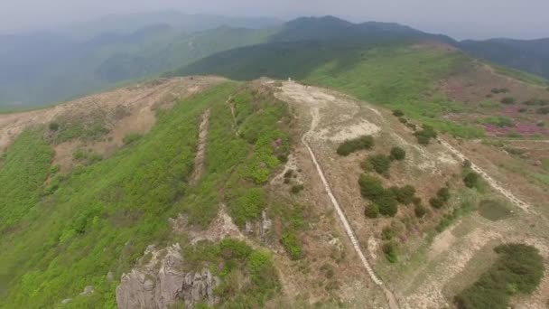 Manzara Cheonseong Dağ Yangsan Güney Kore Asya Peyzaj Cheonseong Dağ — Stok video