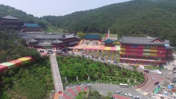 Lotus Lantern Festival Samgwangsa Tempel Busan Sydkorea Asien Lotus Lantern — Stockvideo